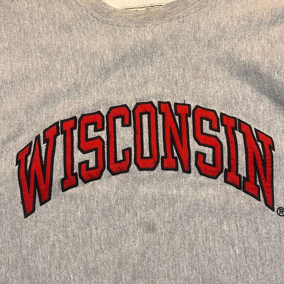 Steve And Barry’s Men XXL University Of Wisconsin Badgers Sweatshirt Gray - Picture 1 of 6